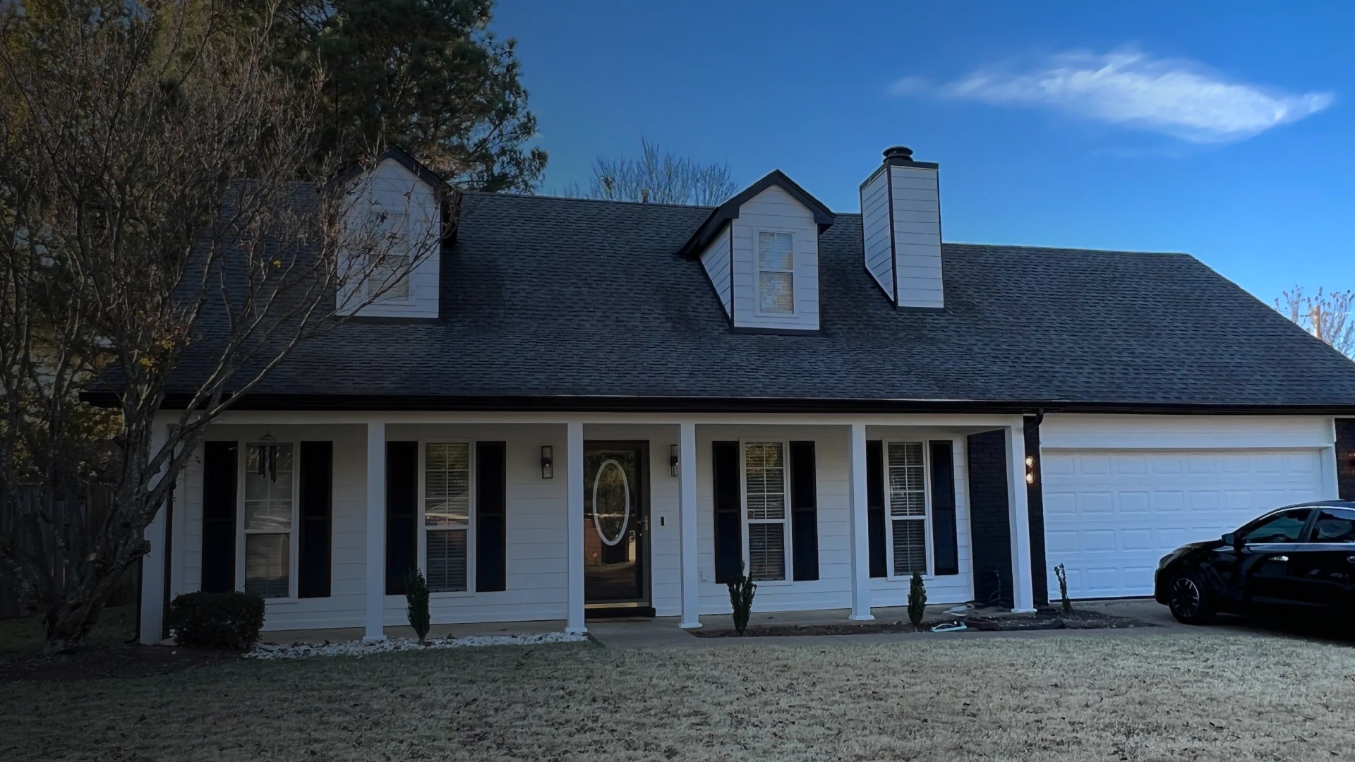 newly installed roofing